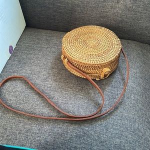 Rattan purse